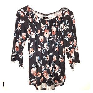 Off the Shoulder Floral Top.